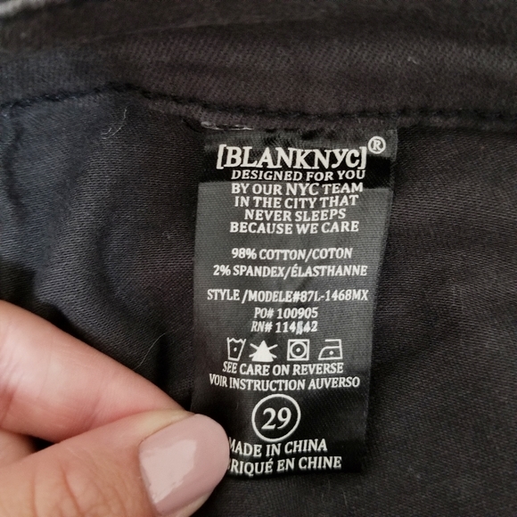 Blank NYC full lace up side skinny jeans gray - Picture 5 of 8